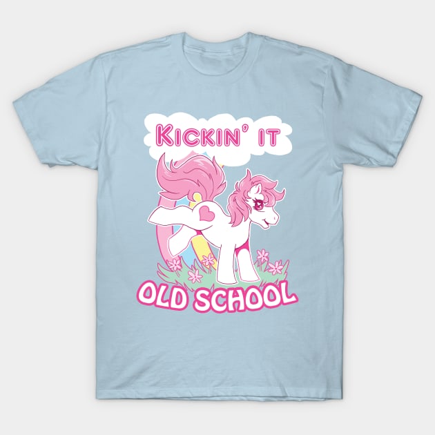 Kickin' it Old School T-Shirt by Iveechan